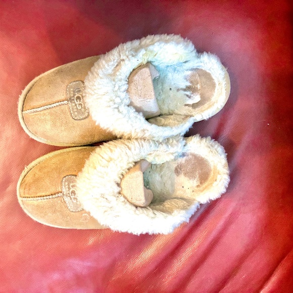 "Ugg" leather, fleece-lined slipper (mule) 7-8, sand - Picture 2 of 13